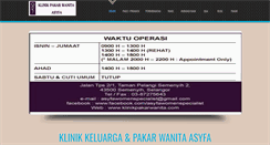 Desktop Screenshot of klinikpakarwanita.com